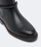 Brunello Cucinelli Monili leather knee-high boots