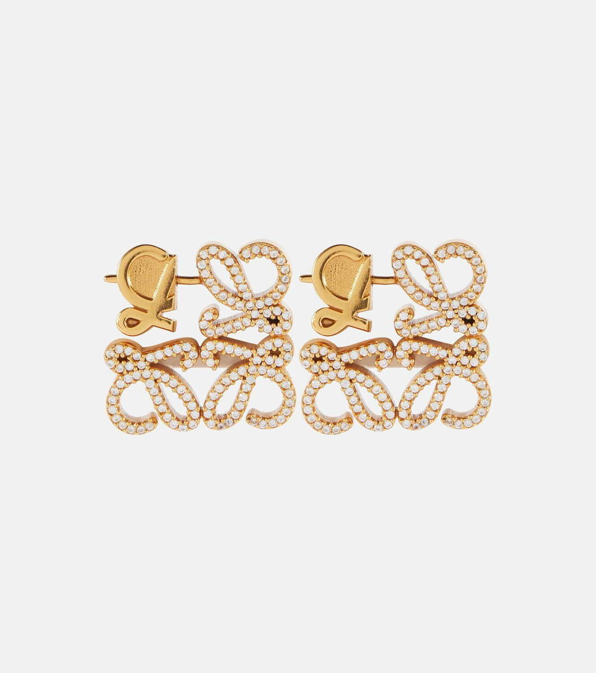 Loewe - Anagram crystal-embellished earrings Loewe