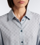 Gucci GG silk jacquard shirt