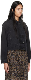 Isabel Marant Etoile Black Julie Denim Jacket