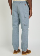 Moncler Grenoble Belted Denim Cargo Trousers Light Blue