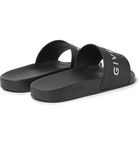 Givenchy - Logo-Print Rubber Slides - Men - Black