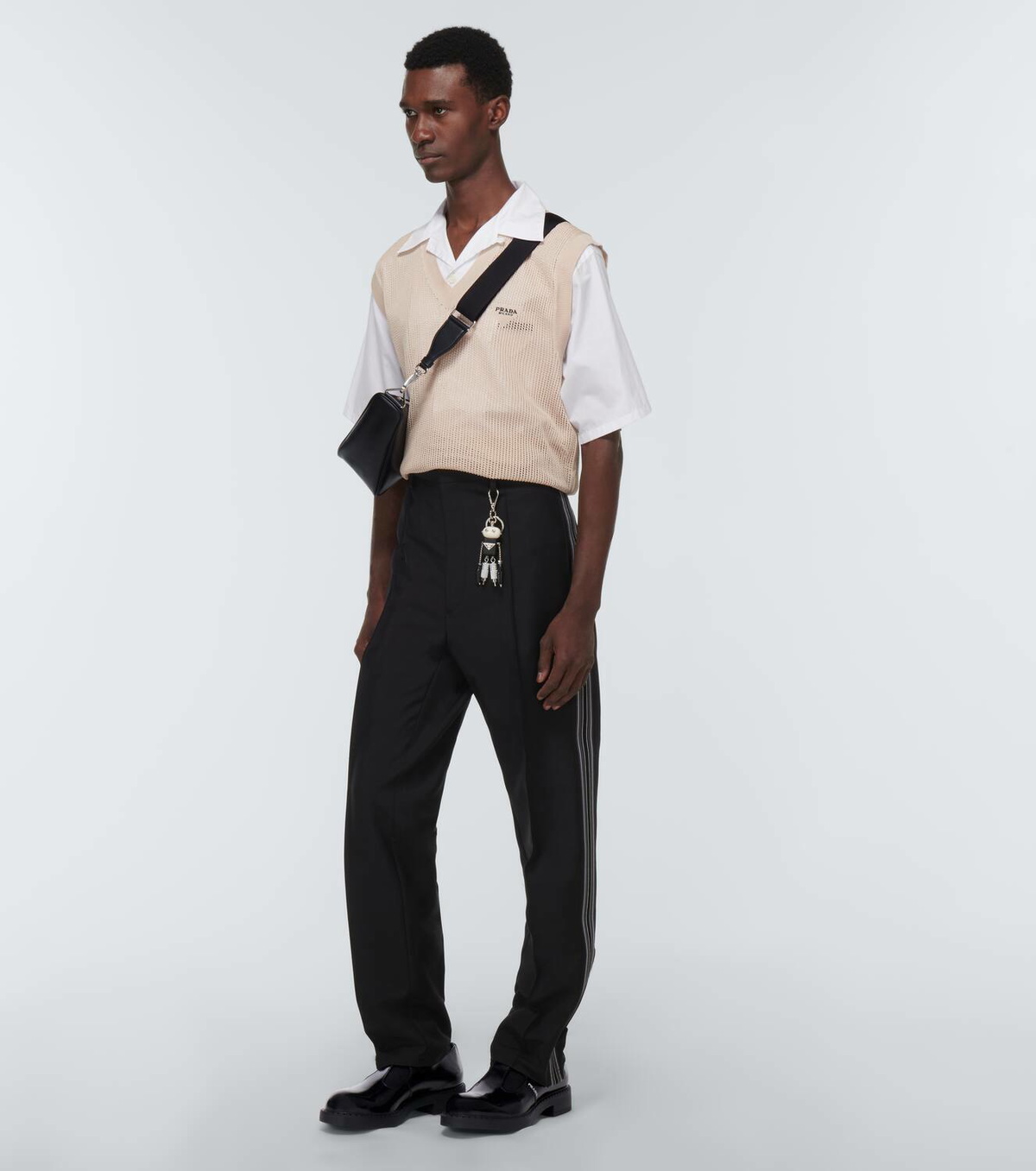 Prada Leather T-Strap Mary Jane shoes
