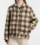 Moncler Grenoble Camlez shearling-trimmed wool down jacket
