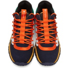 Champion Reverse Weave Navy and Orange Tank High-Top Sneakers