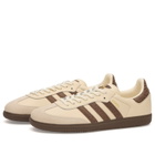 Adidas Women's Samba OG Sneakers in Cream White/Earth Strata/Maroon