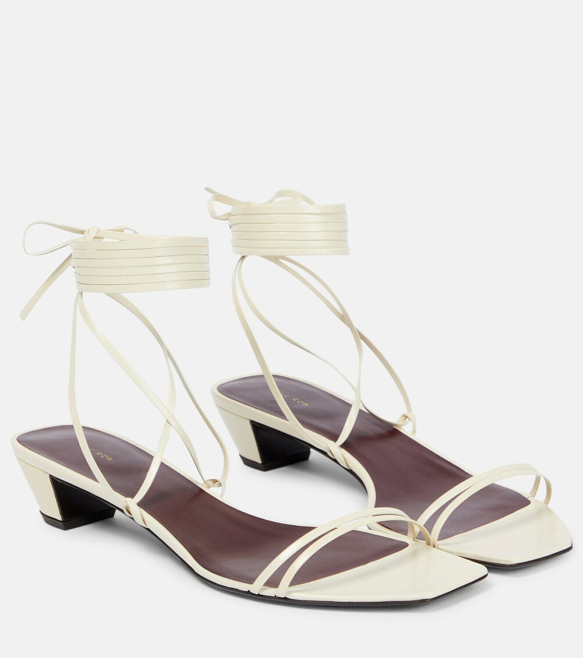 The Row Graphic Strap leather sandals The Row