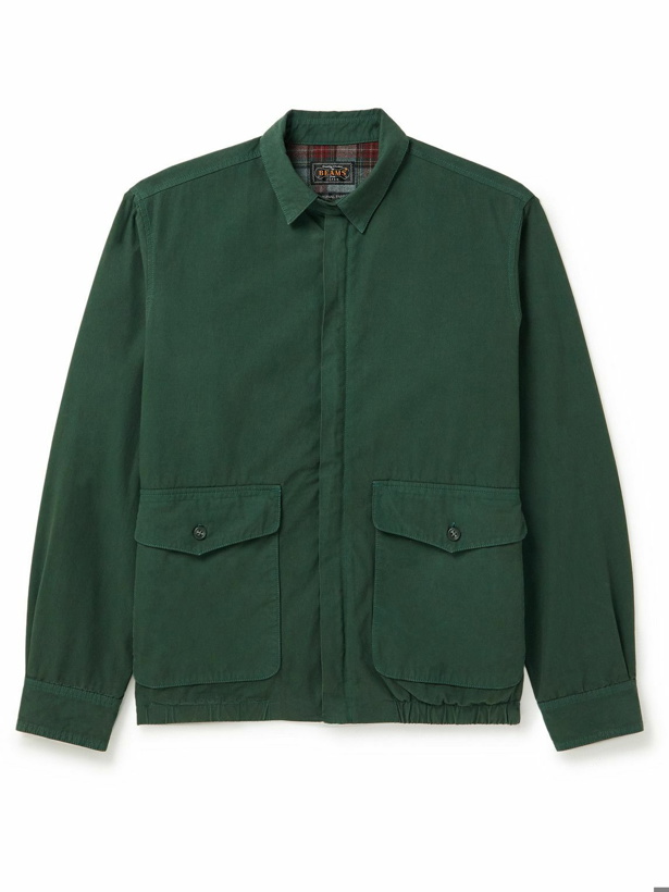 Photo: Beams Plus - Garment-Dyed Cotton Blouson Jacket - Green