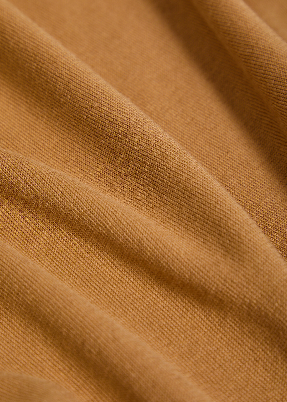 Canali Cotton and Silk-blend T-shirt Camel