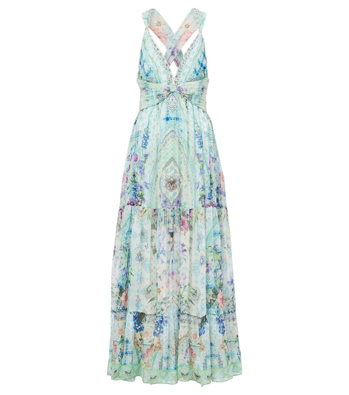 Photo: Camilla Crystal-embellished silk maxi dress
