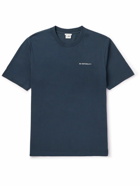 NN07 - Adam 3209 Logo-Embroidered Pima Cotton-Jersey T-Shirt - Blue