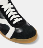 Proenza Schouler Track suede-trimmed leather sneakers