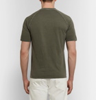Aspesi - Slim-Fit Washed Cotton-Jersey T-Shirt - Men - Army green