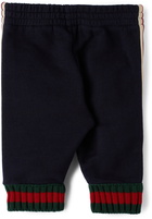 Gucci Baby Navy Cotton Lounge Pants