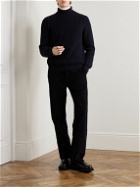 De Petrillo - Ribbed Wool and Cashmere-Blend Sweater - Blue