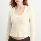 My Mum Made It Women's Lace Poem Top in White