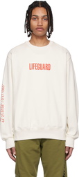 Helmut Lang Off-White Cotton Sweatshirt