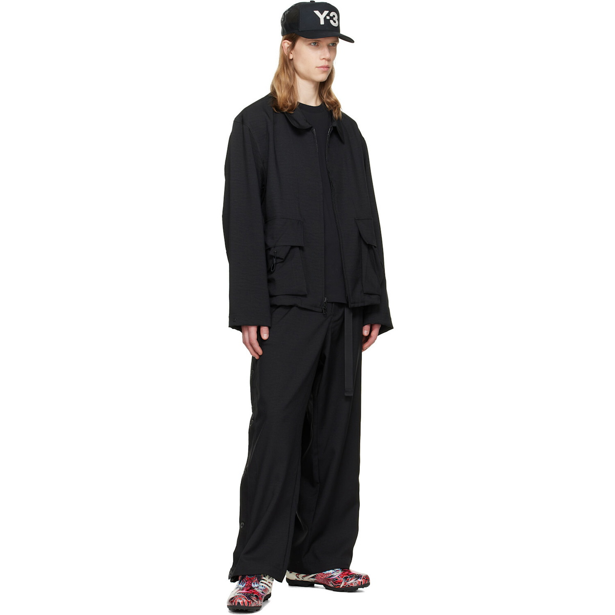 Y-3 Black Sport Uniform Blouson Jacket