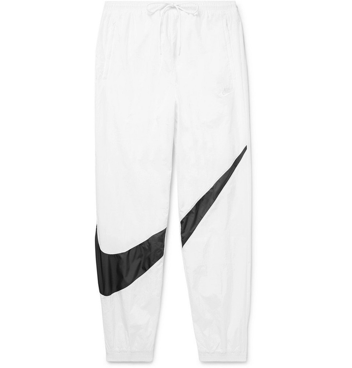 Photo: Nike - Tapered Logo-Print Nylon Track Pants - Men - White