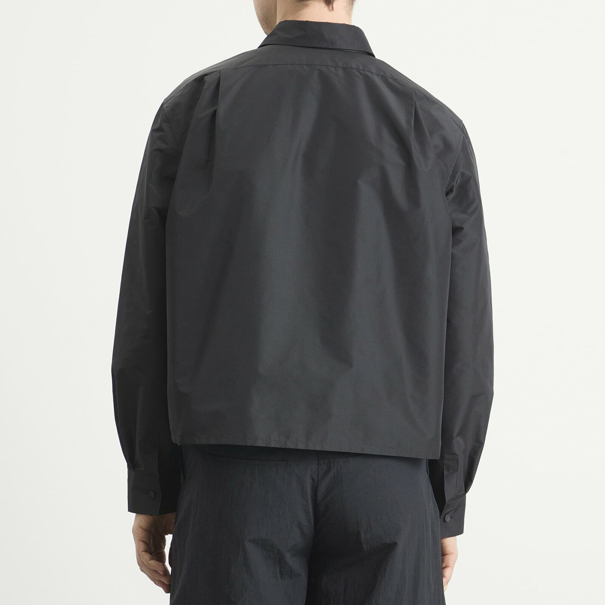 Jil Sander Men's Nylon Shirt Jacket in Black