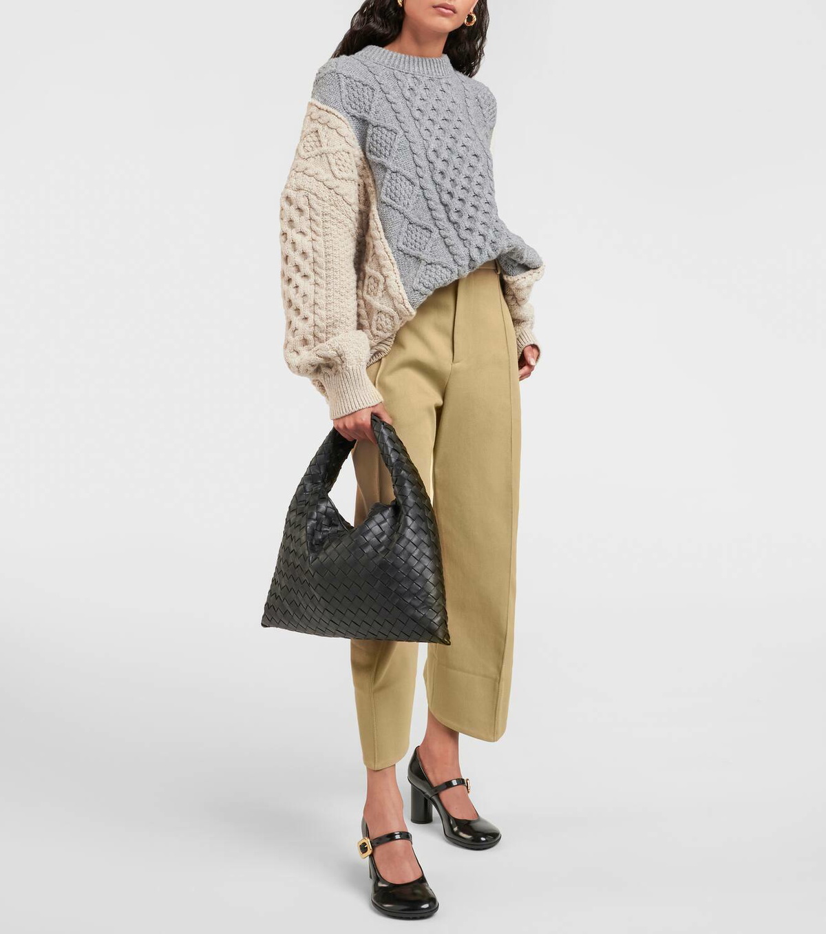 Bottega Veneta Cable-knit wool-blend sweater Bottega Veneta