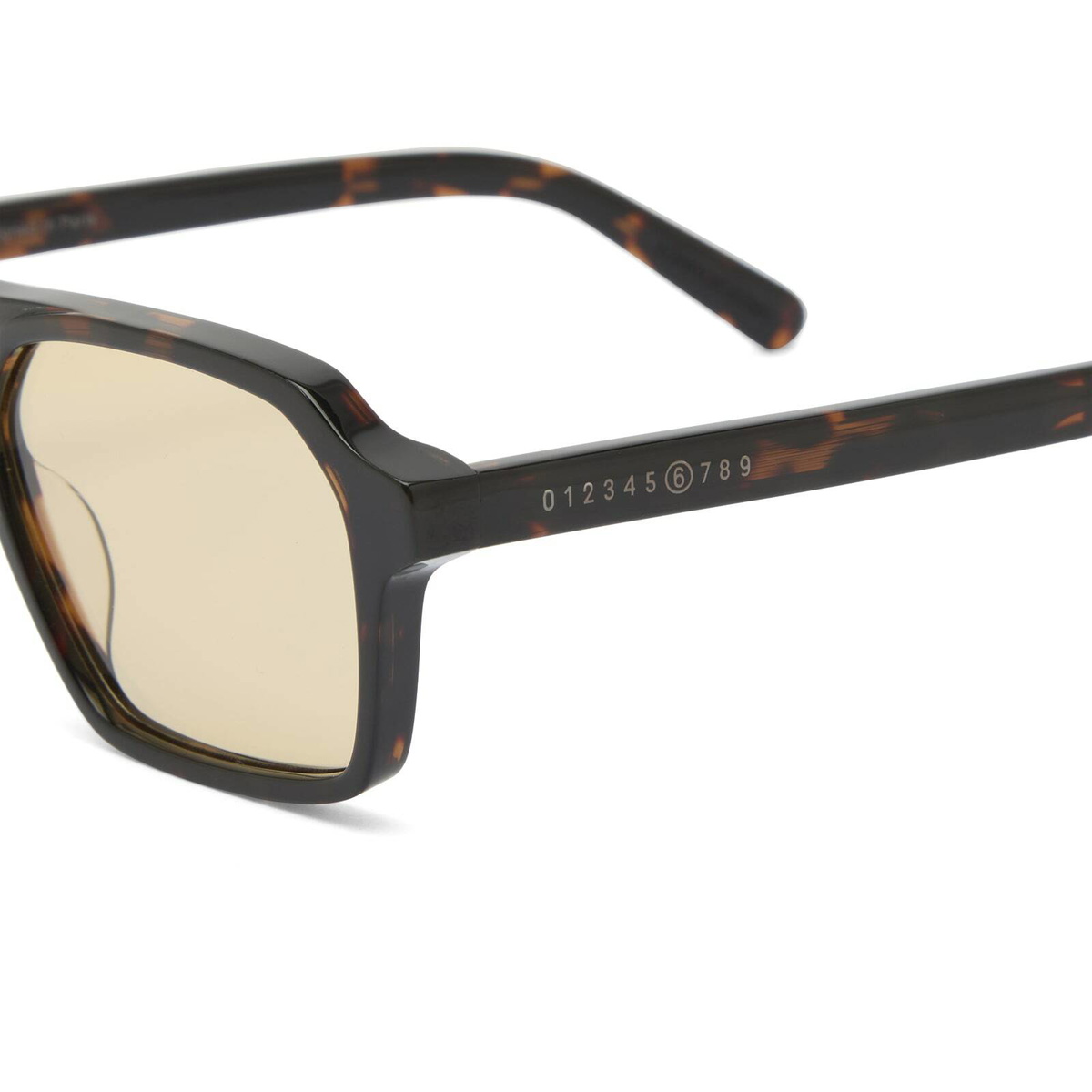 Retrosuperfuture x MM6 Form 6 Sunglasses in Havana/Photochromatic Mustard 