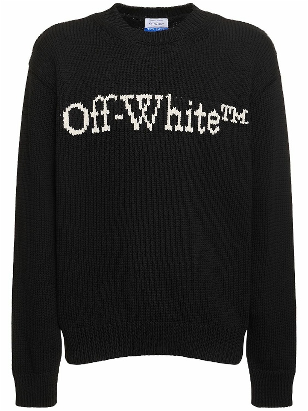 Photo: OFF-WHITE Big Bookish Chunky Knit Sweater