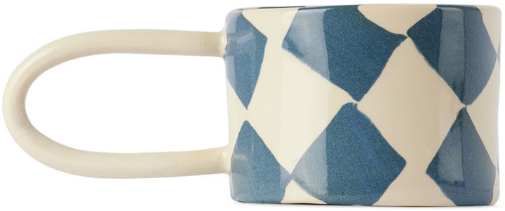 Photo: Henry Holland Studio Blue & White Check Loop Mug