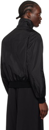 Versace Black Milano Stamp Bomber Jacket