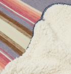 Faherty - Fleece-Lined Organic Cotton Jacquard Blanket - Multi
