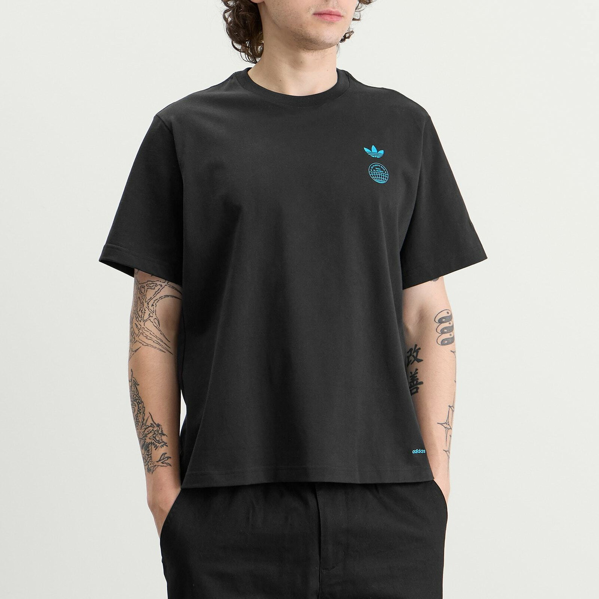Adidas Men's x Bad Bunny Paris Tour Merch T-Shirt in Black
