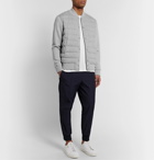 Moncler - Reversible Mélange Cotton-Jersey and Shell Down Bomber Jacket - Blue