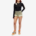 Off-White Women's Laundry Twisted Seams Short in Blue