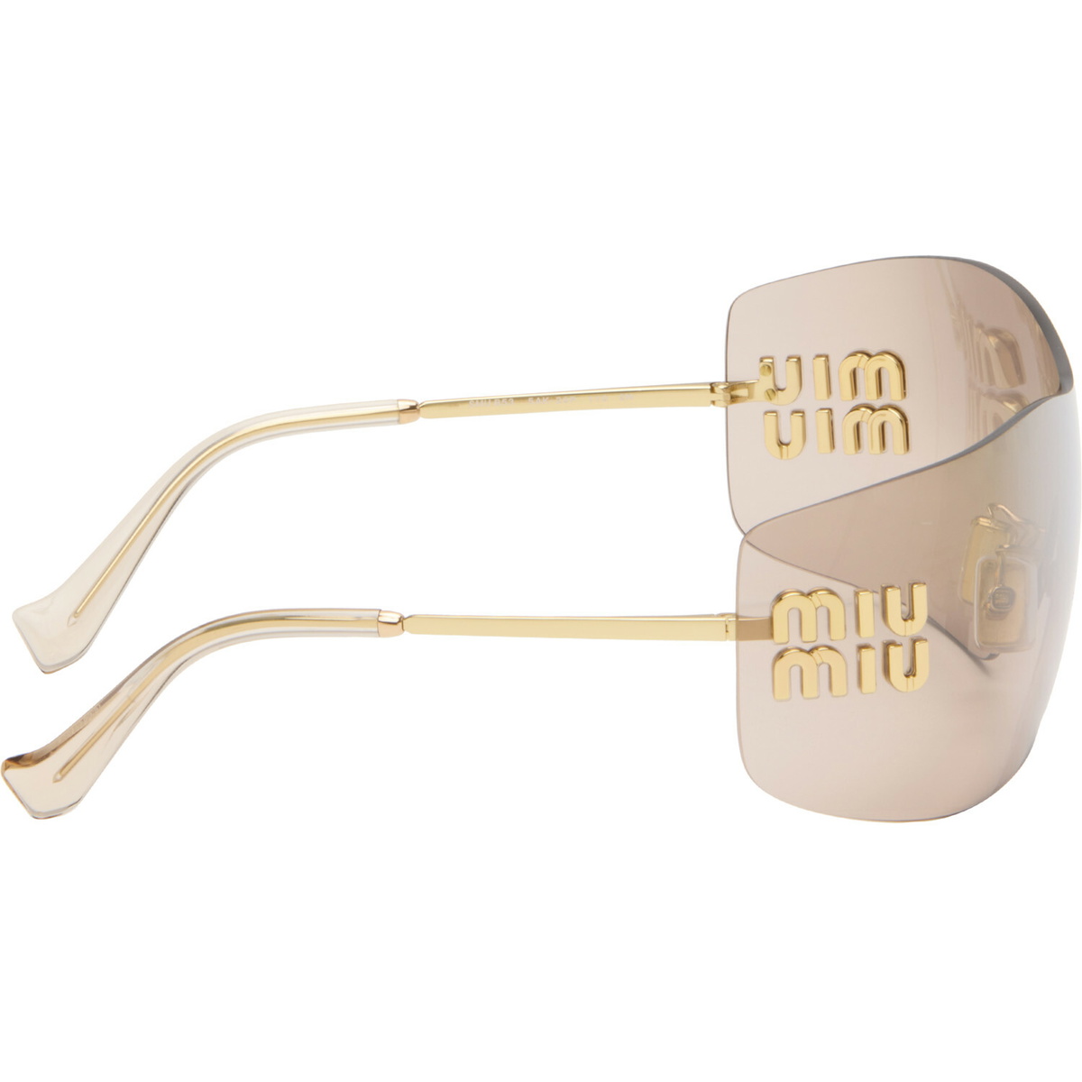 Miu Miu Eyewear Gold Logo Hardware Sunglasses
