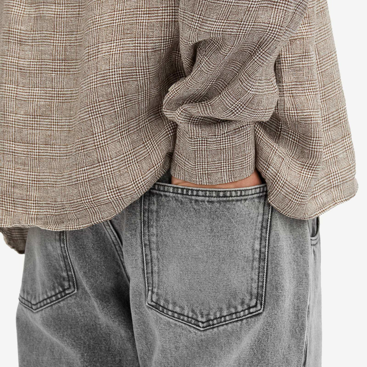 mfpen Men's Regular Jeans in Washed Grey mfpen