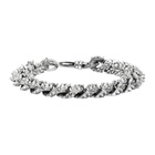 Emanuele Bicocchi Silver Flat Curb Chain Bracelet