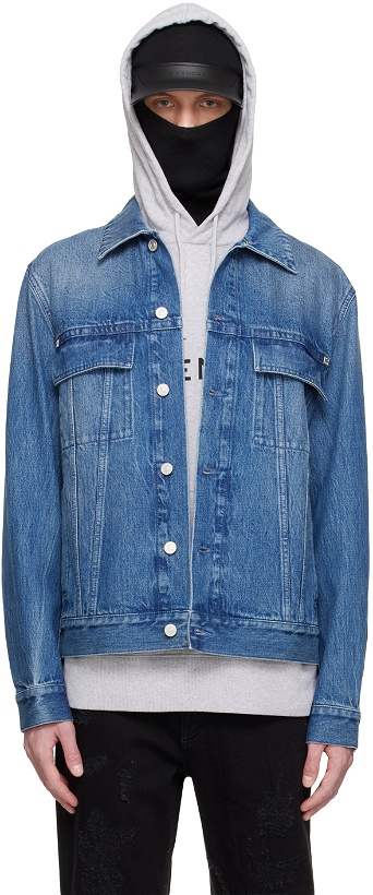 Photo: Givenchy Blue Faded Denim Jacket