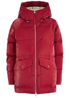 Varley Fullerton Quilted Hooded Shell Coat Red