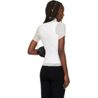ISSEY MIYAKE White Chiffon Twist T-shirt