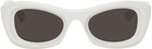 Bottega Veneta White Animations Sunglasses