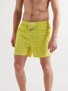 Solid & Striped - The Classic Straight-Leg Mid-Length Printed Swim Shorts - Yellow