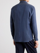 Caruso - Cotton and Cashmere-Blend Shirt - Blue