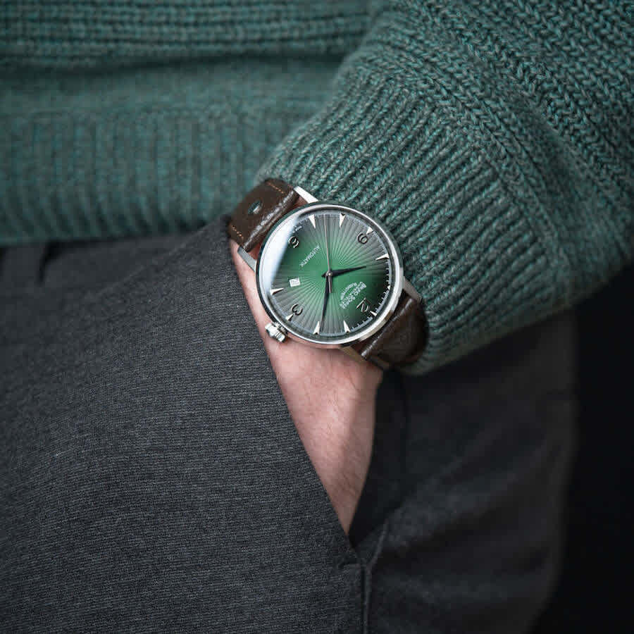 Bruno Sohnle Stuttgart Automatic Green Dial Mens Watch 17-12173-661