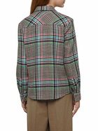 MC2 Saint Barth Wool Shirt Deer With Prince Of Wales Print