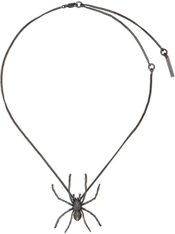 Photo: Y/Project Gunmetal Spider Pendant Necklace
