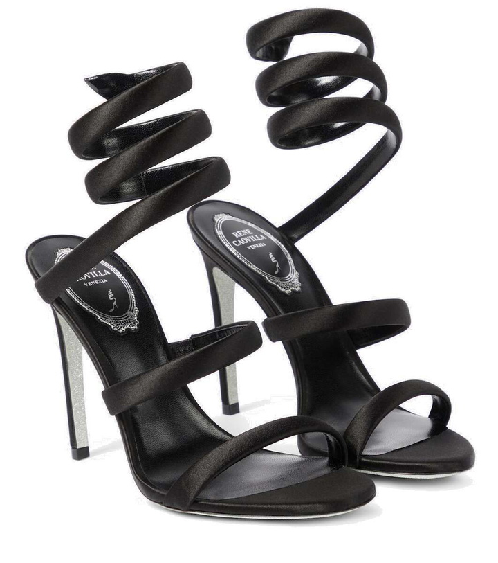 Photo: Rene Caovilla Margot embellished satin sandals