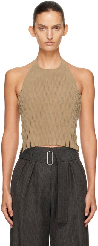 Photo: OUR LEGACY Beige Cut Apron Top