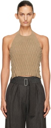 OUR LEGACY Beige Cut Apron Top