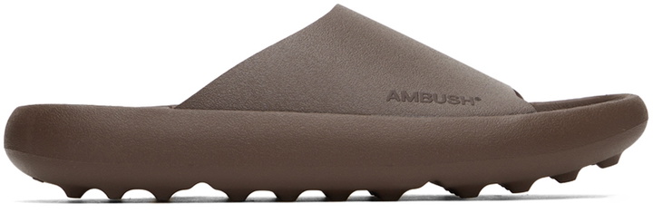 Photo: AMBUSH Brown Logo Sandals