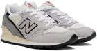 New Balance Gray Made In Usa 996 Sneakers